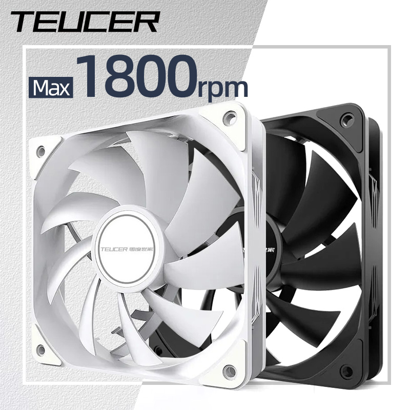 Teucer 12cm Chassis Fan PWM Co - Pc Water Cooling recension och pris