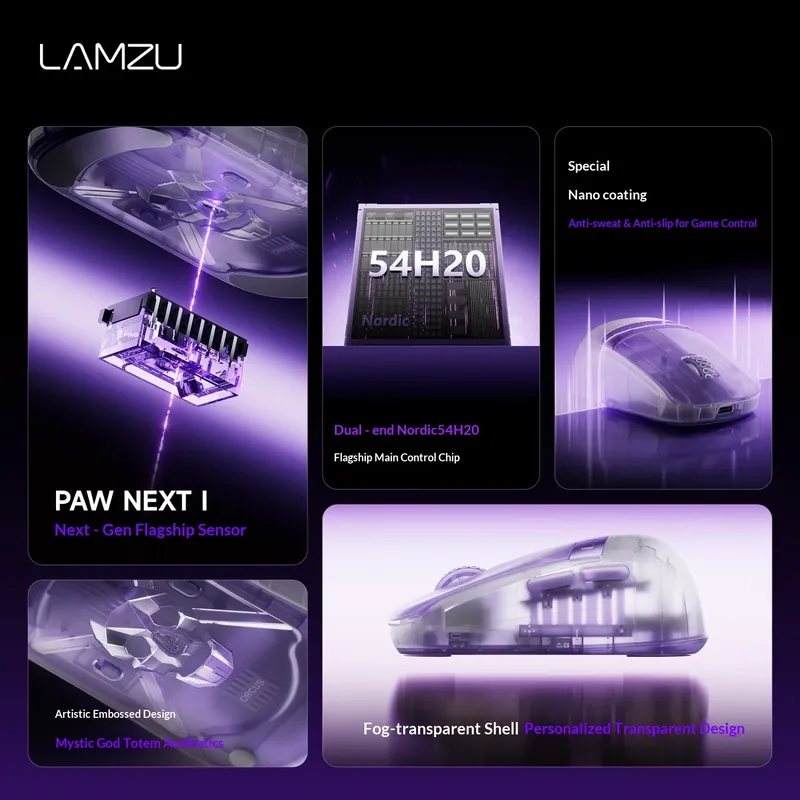 NEW LAMZU Orcus Wireless Gamin - Wireless Gaming Mouse recension och pris
