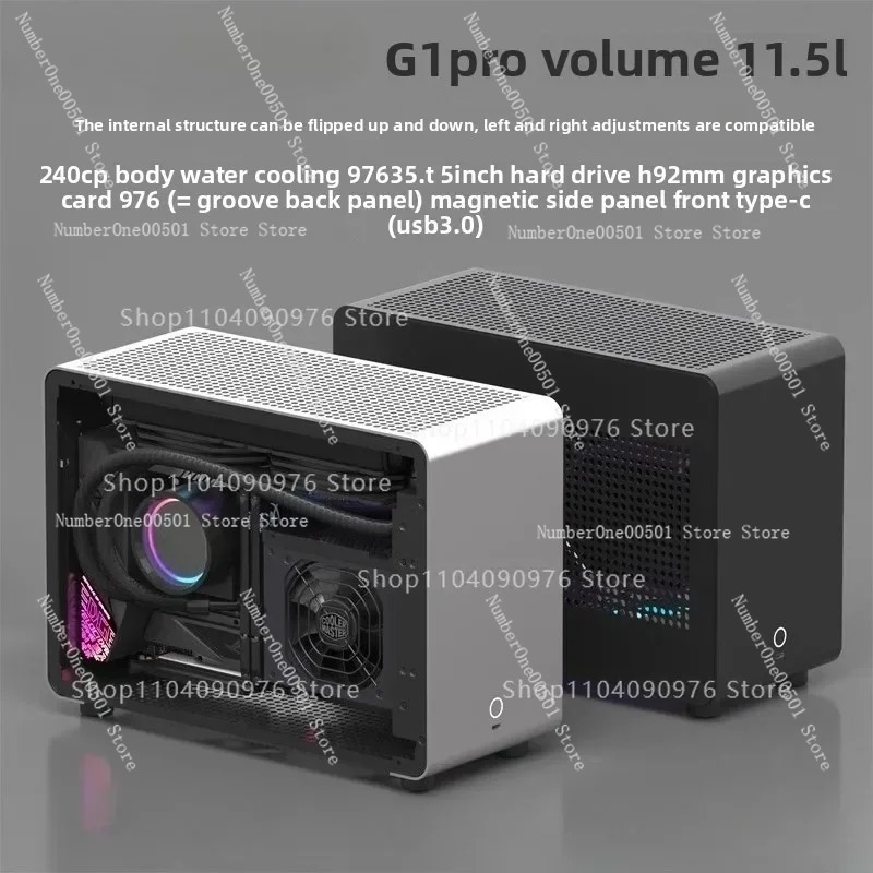 A4 ITX Aluminum Case SFX 240mm - Pc Gaming Water Cooling recension och pris