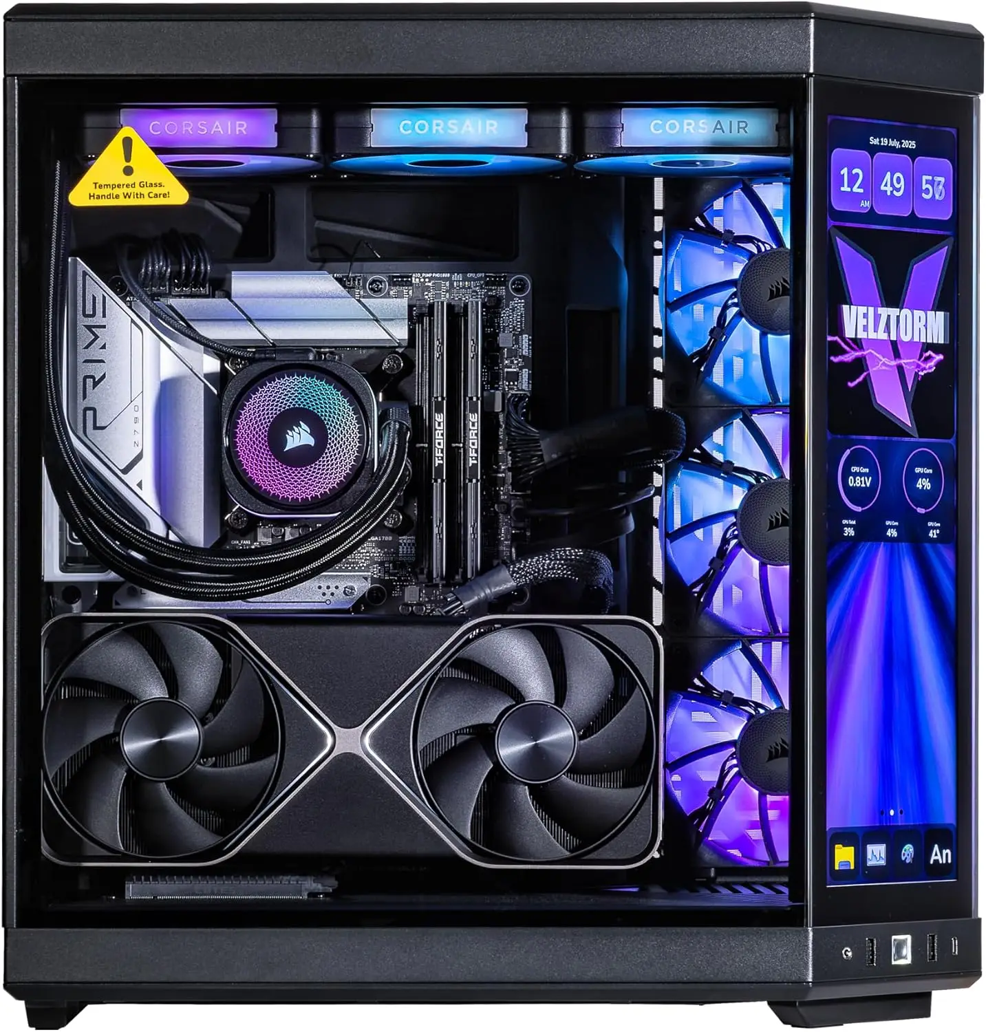 Velztorm LCD Black Praetix Cus - Pc Gaming Y70 recension och pris