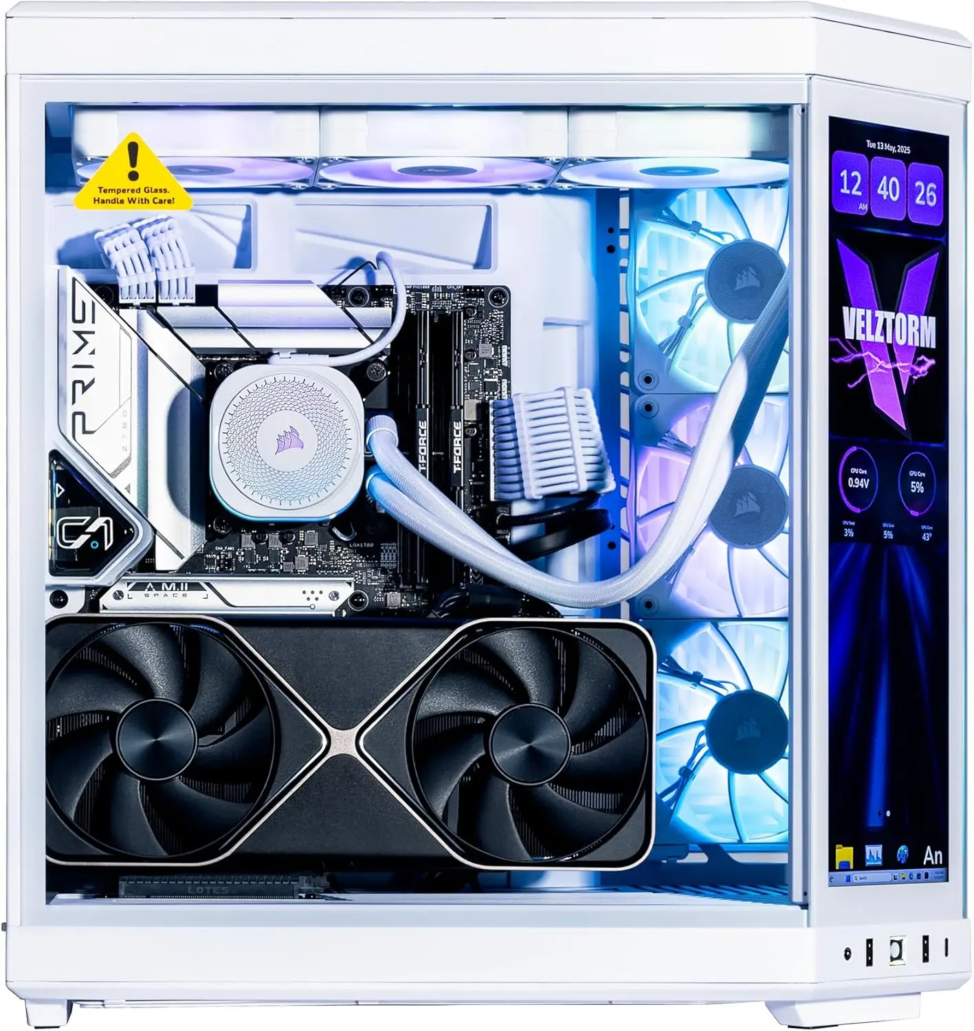 Velztorm LCD White Praetix Cus - Pc Gaming Y70 recension och pris