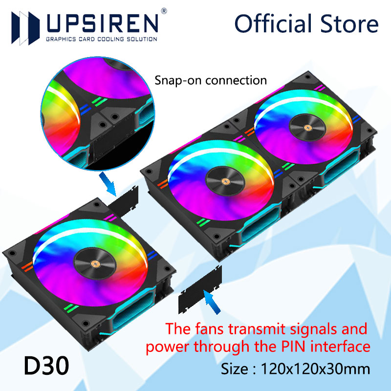 UPSIREN D30 120X120X30mm Compu - Pc Water Cooling recension och pris