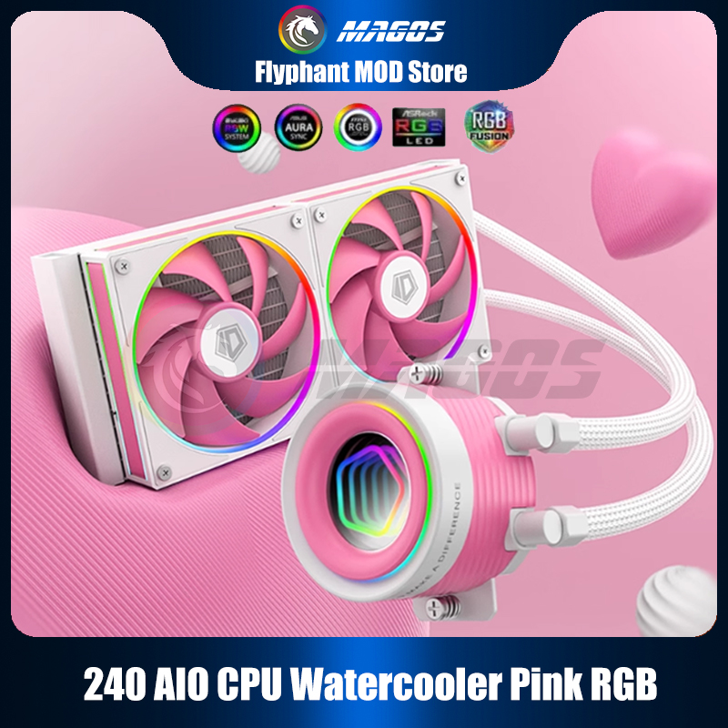 240 AIO CPU Watercooler Pink R - Pc Water Cooling recension och pris