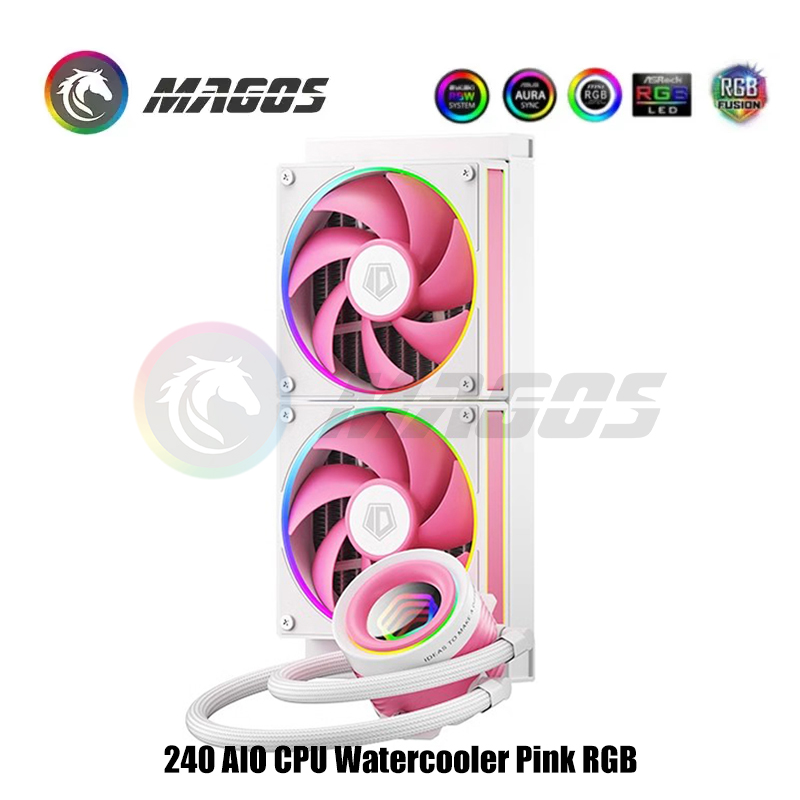 240 AIO CPU Watercooler Pink R - Pc Water Cooling recension och pris